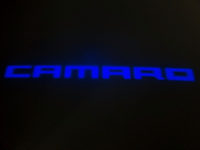 Blue Chevrolet Camaro CL3 LED Courtesy Logo Lights - Lumenz 100616