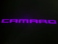 Pink Chevrolet Camaro CL3 LED Courtesy Logo Lights - Lumenz 100616