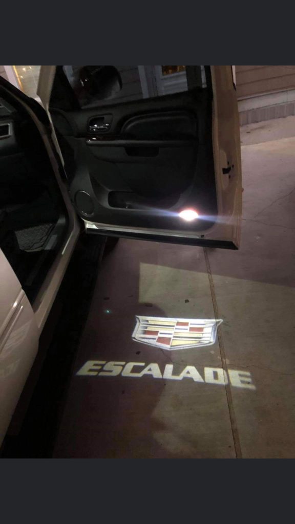 Displaying the Escalade LED Courtesy Logo Lights